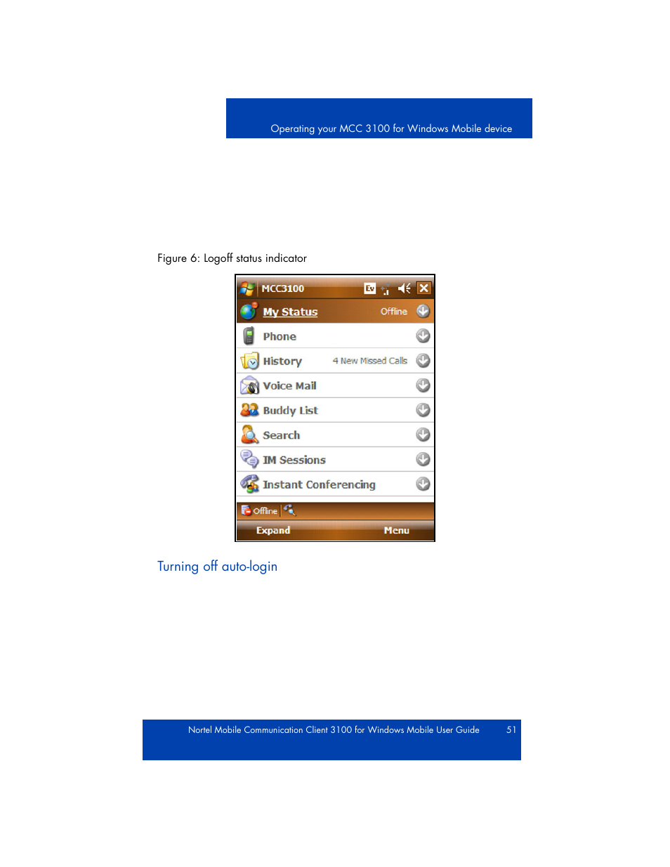 Logging off | Nortel Networks NN42030-107 User Manual | Page 51 / 112