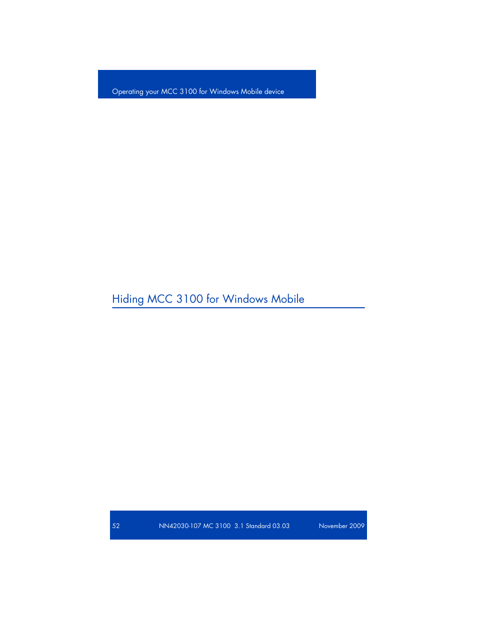 Turning off autologin, Log on status messages, Hiding mcc 3100 for windows mobile | Turning off auto-login | Nortel Networks NN42030-107 User Manual | Page 52 / 112