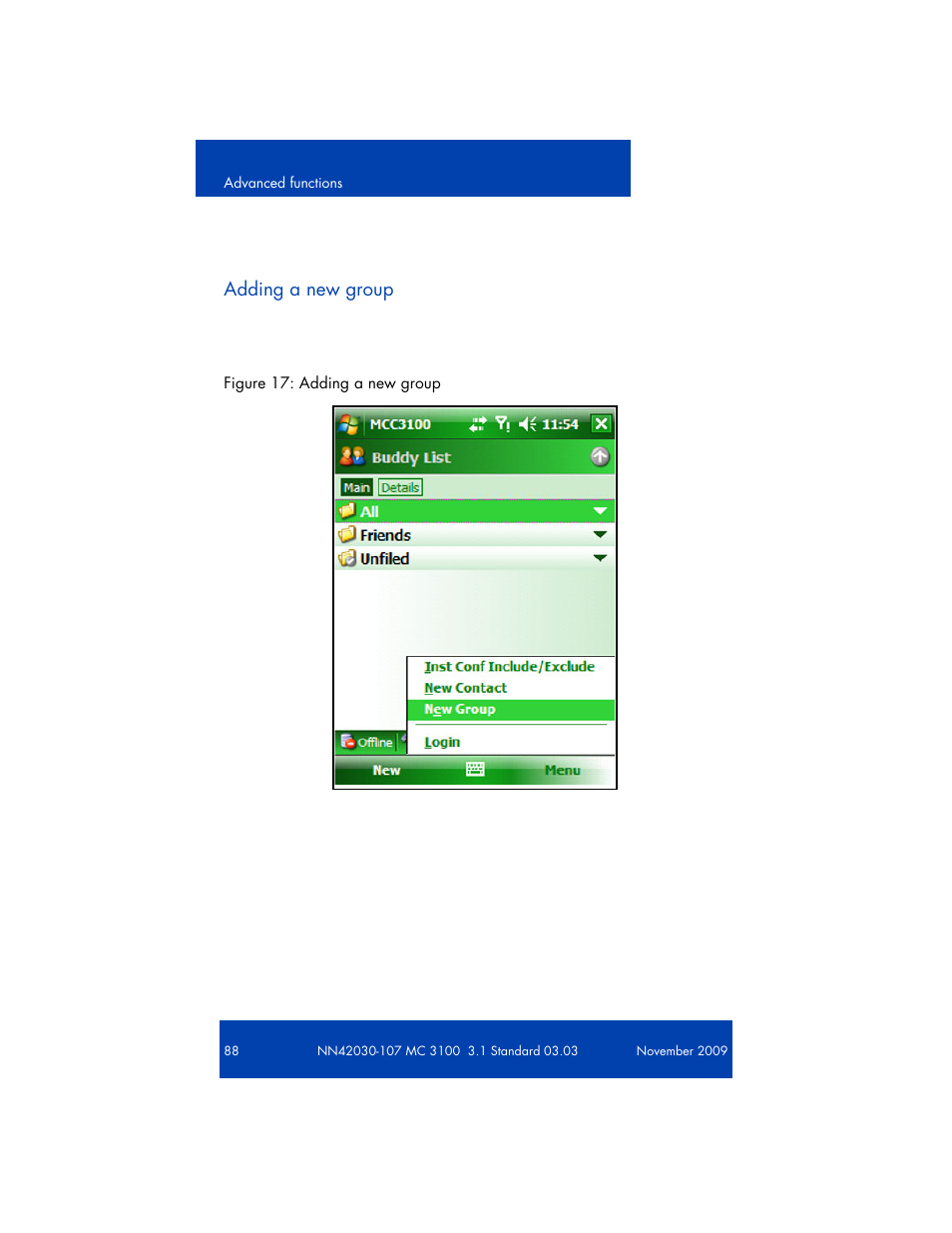 Adding a new group | Nortel Networks NN42030-107 User Manual | Page 88 / 112