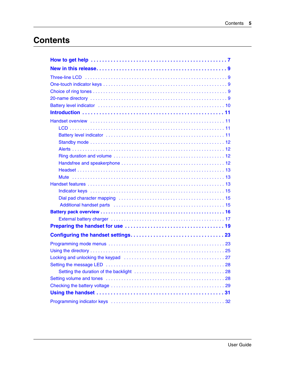 Nortel Networks T7406E User Manual | Page 5 / 34