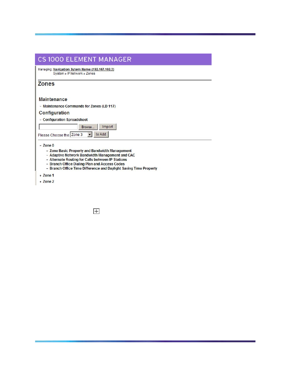 Figure 56 "access the zones | Nortel Networks NN43001-314 User Manual | Page 148 / 418