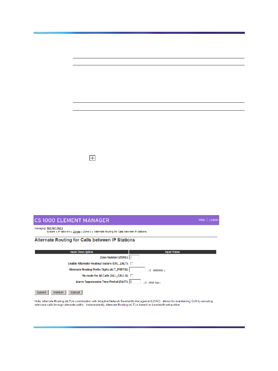 Figure 63 alarm suppression time period (zast), Procedure 8, Suppress alternative call routing for nbwm alarms | Nortel Networks NN43001-314 User Manual | Page 157 / 418
