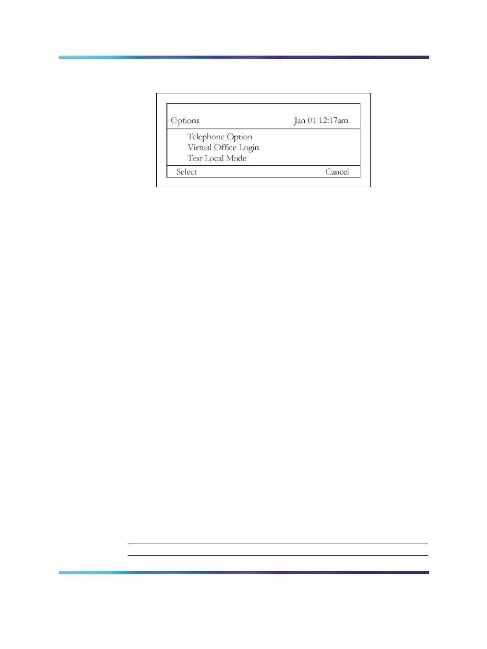 Figure 108 options menu | Nortel Networks NN43001-314 User Manual | Page 283 / 418