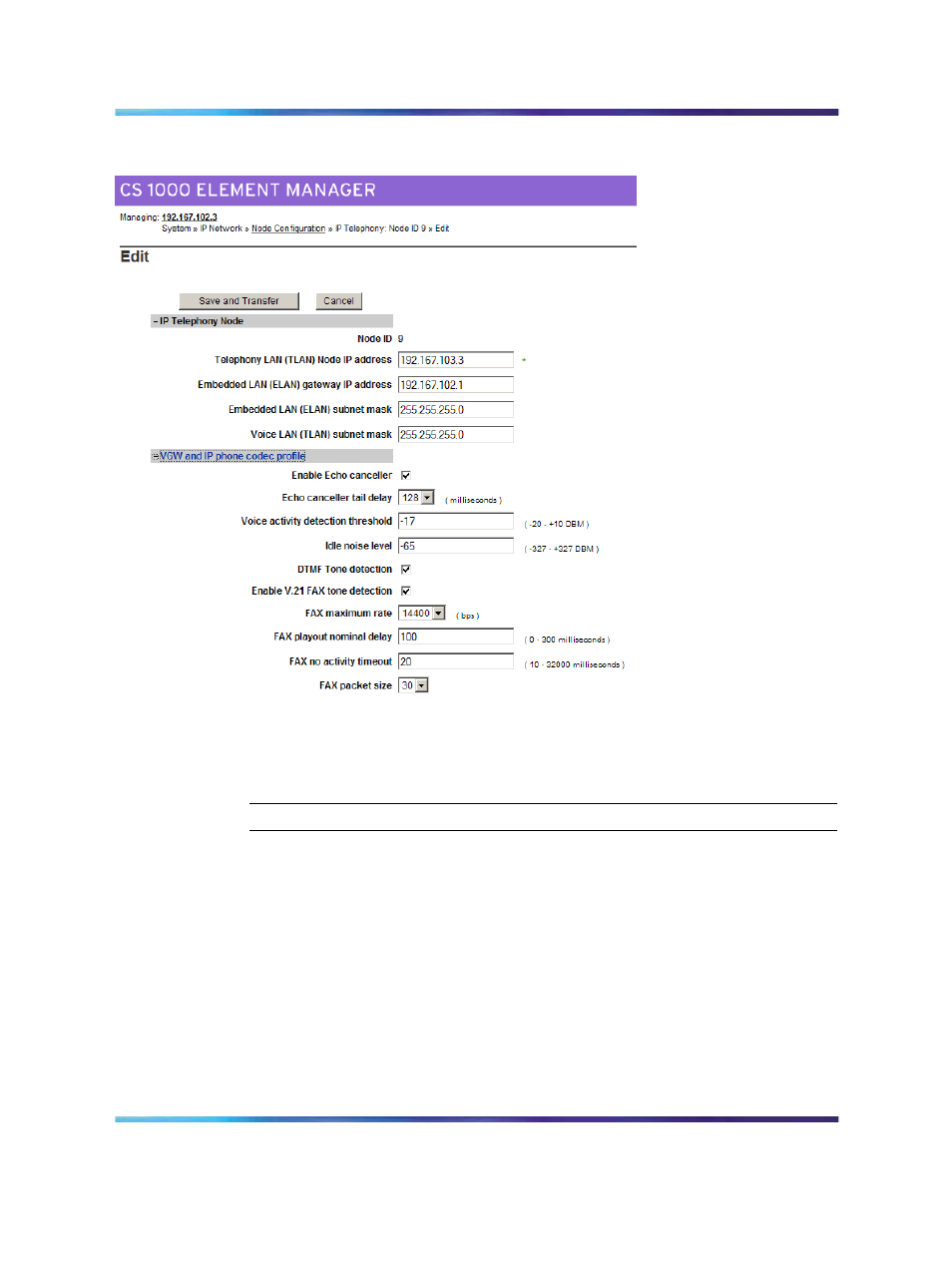 Configuring bandwidth management, Figure 13 configuring a codec | Nortel Networks NN43001-314 User Manual | Page 64 / 418