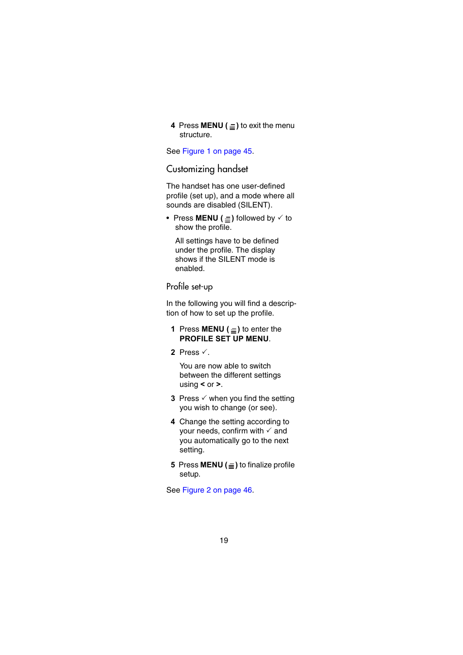 Customizing handset | Nortel Networks 414X User Manual | Page 19 / 52