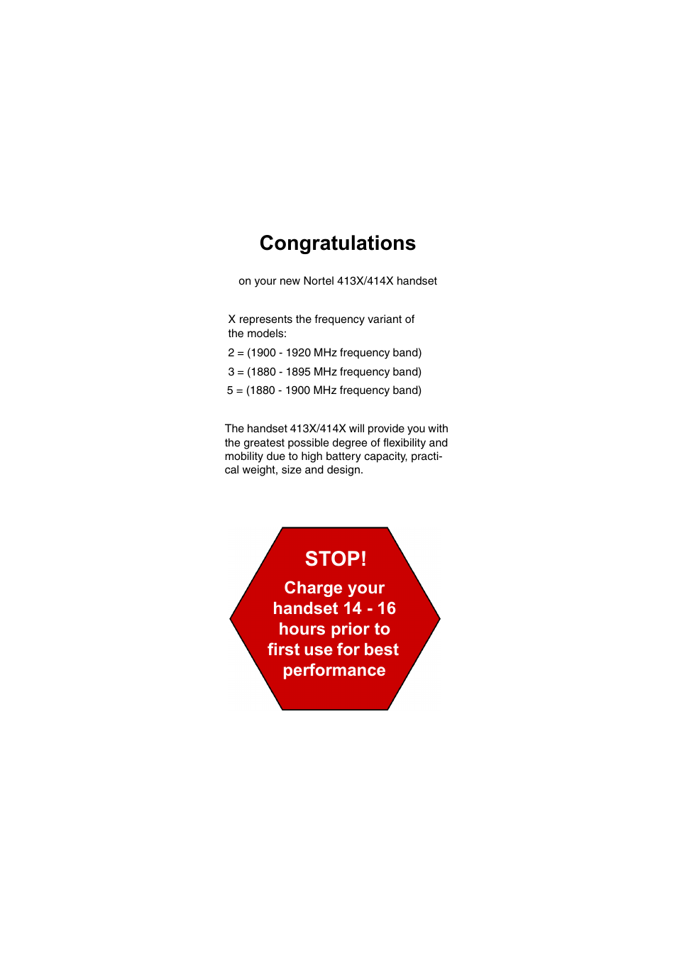 Stop | Nortel Networks 414X User Manual | Page 2 / 52