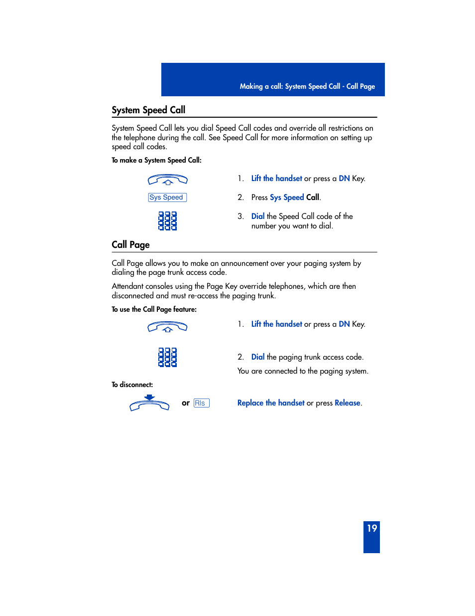 System speed call | Nortel Networks M2006 User Manual | Page 25 / 74