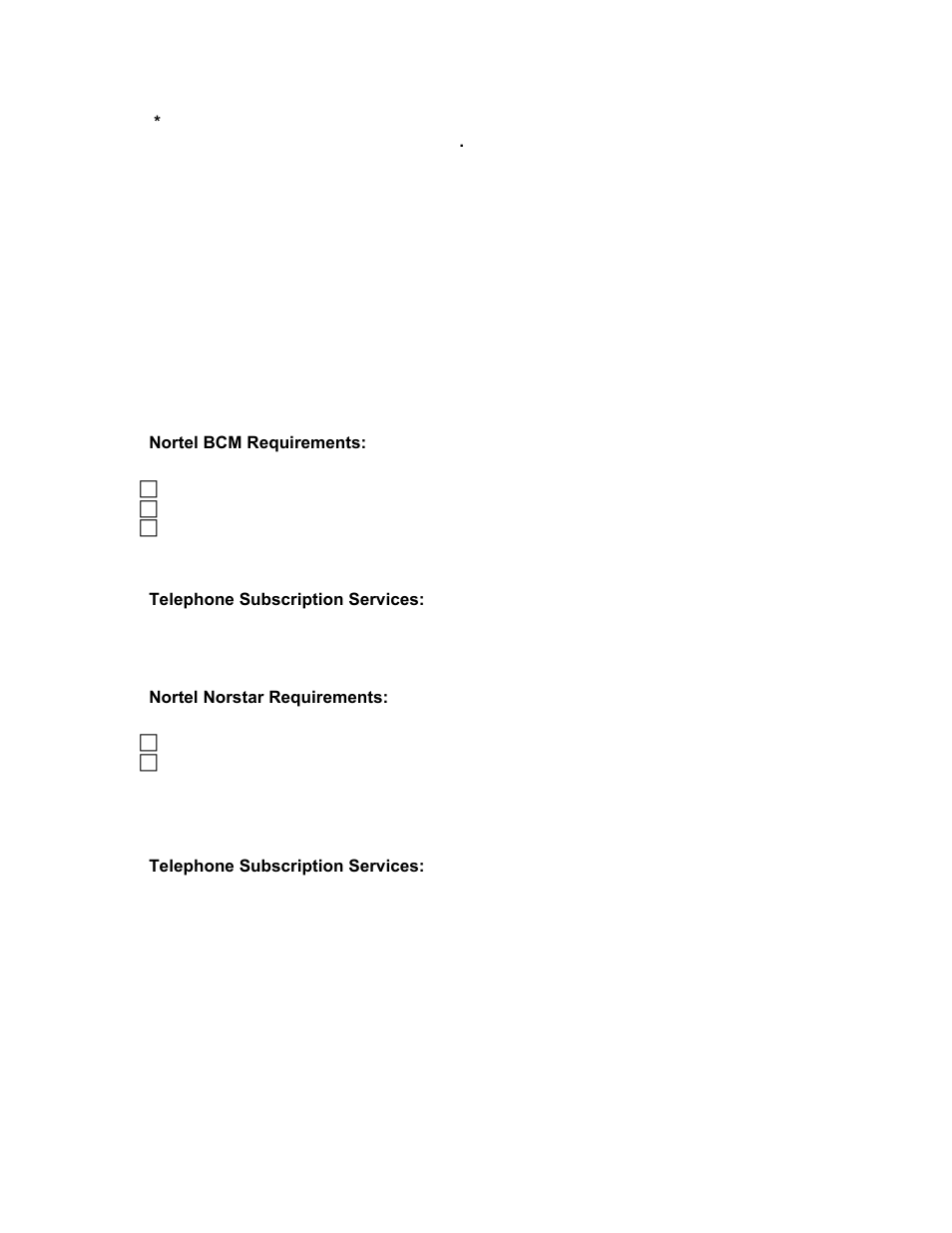 Nortel Networks Business Communications Manager (BCM) & Norstar Installation User Manual | Page 7 / 81