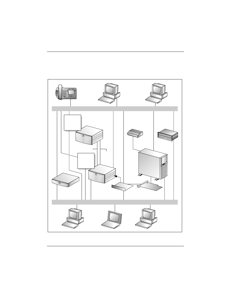 Sample network setup: succession cse 1000 | Nortel Networks CALLPILOT 555-7101-217 User Manual | Page 21 / 80