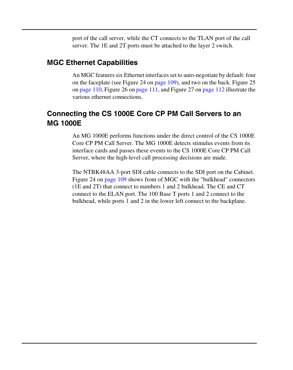 Mgc ethernet capabilities | Nortel Networks 1000E User Manual | Page 108 / 468