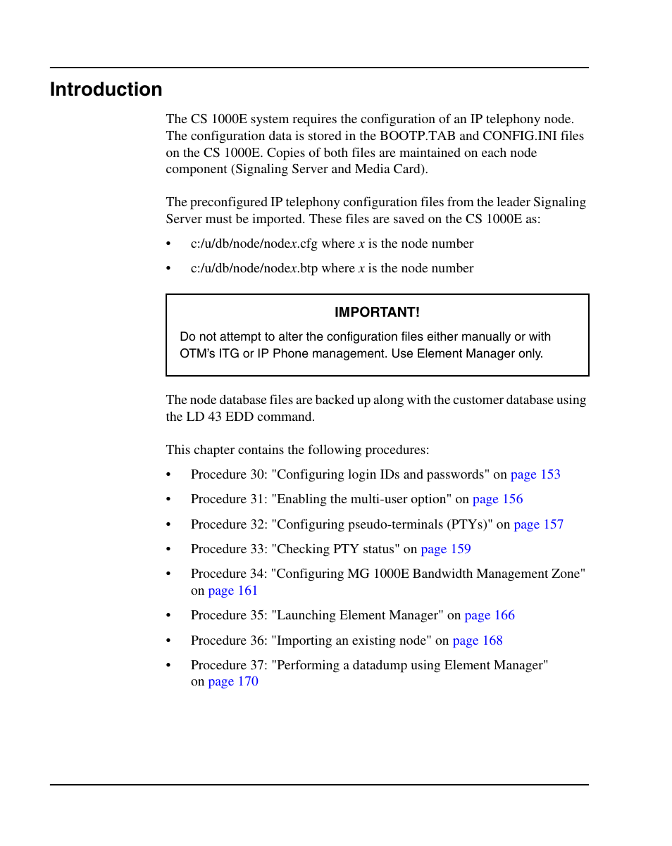 Introduction | Nortel Networks 1000E User Manual | Page 152 / 468