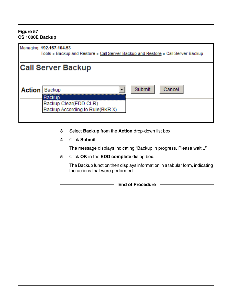 Figure 57 on | Nortel Networks 1000E User Manual | Page 172 / 468