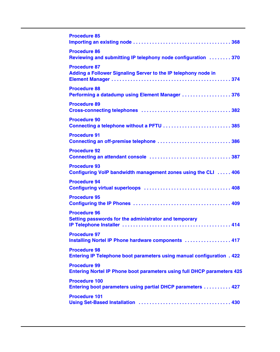 Nortel Networks 1000E User Manual | Page 18 / 468