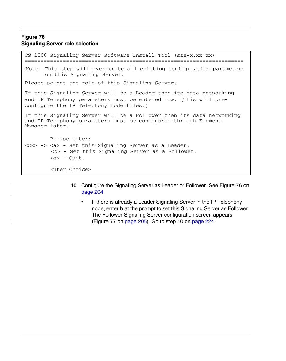 Figure 76 on | Nortel Networks 1000E User Manual | Page 204 / 468