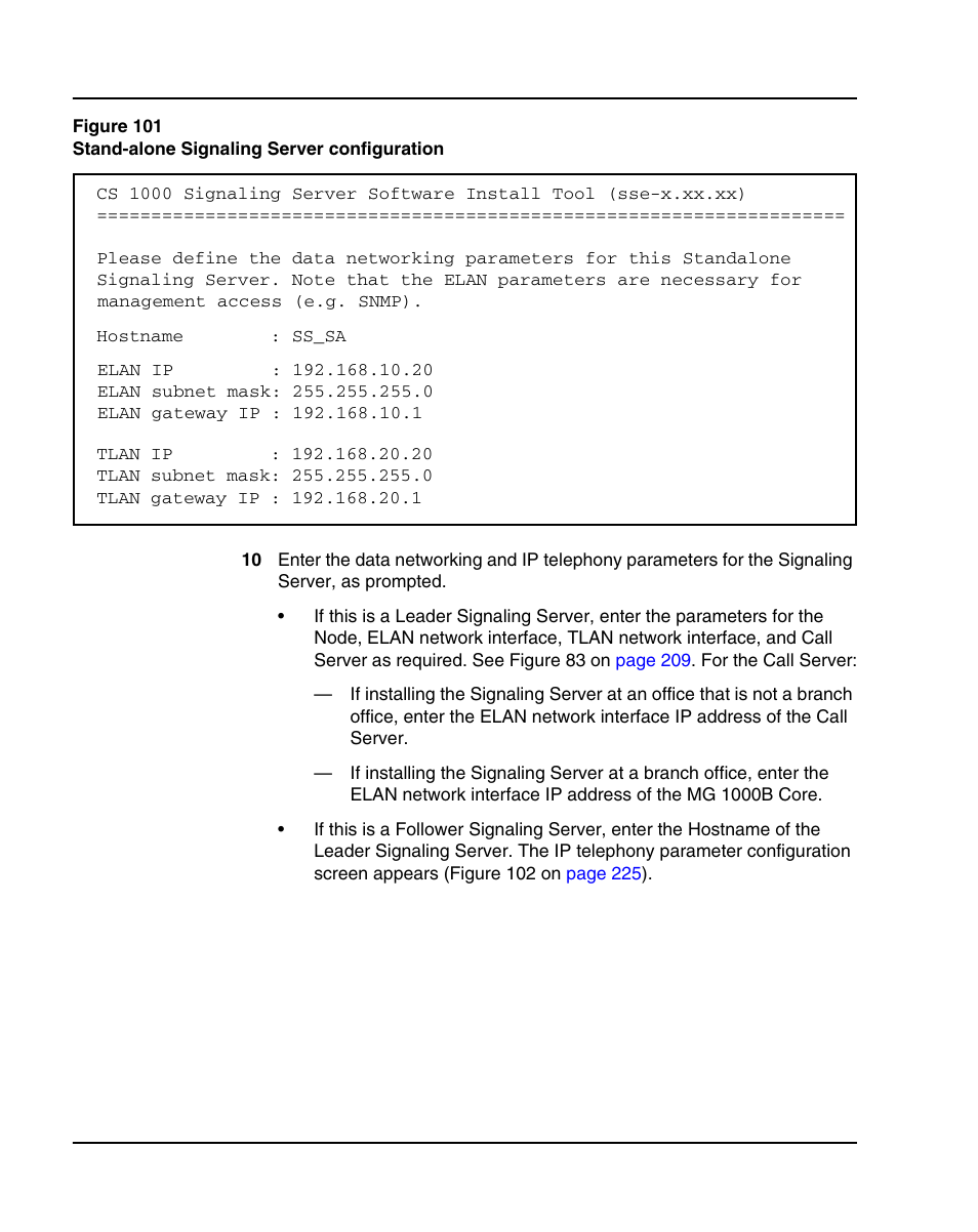 Step 10 on, Figure 101 | Nortel Networks 1000E User Manual | Page 224 / 468