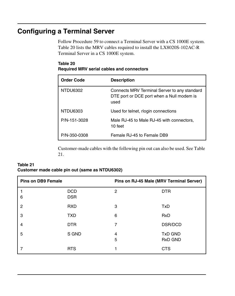 Configuring a terminal server | Nortel Networks 1000E User Manual | Page 268 / 468