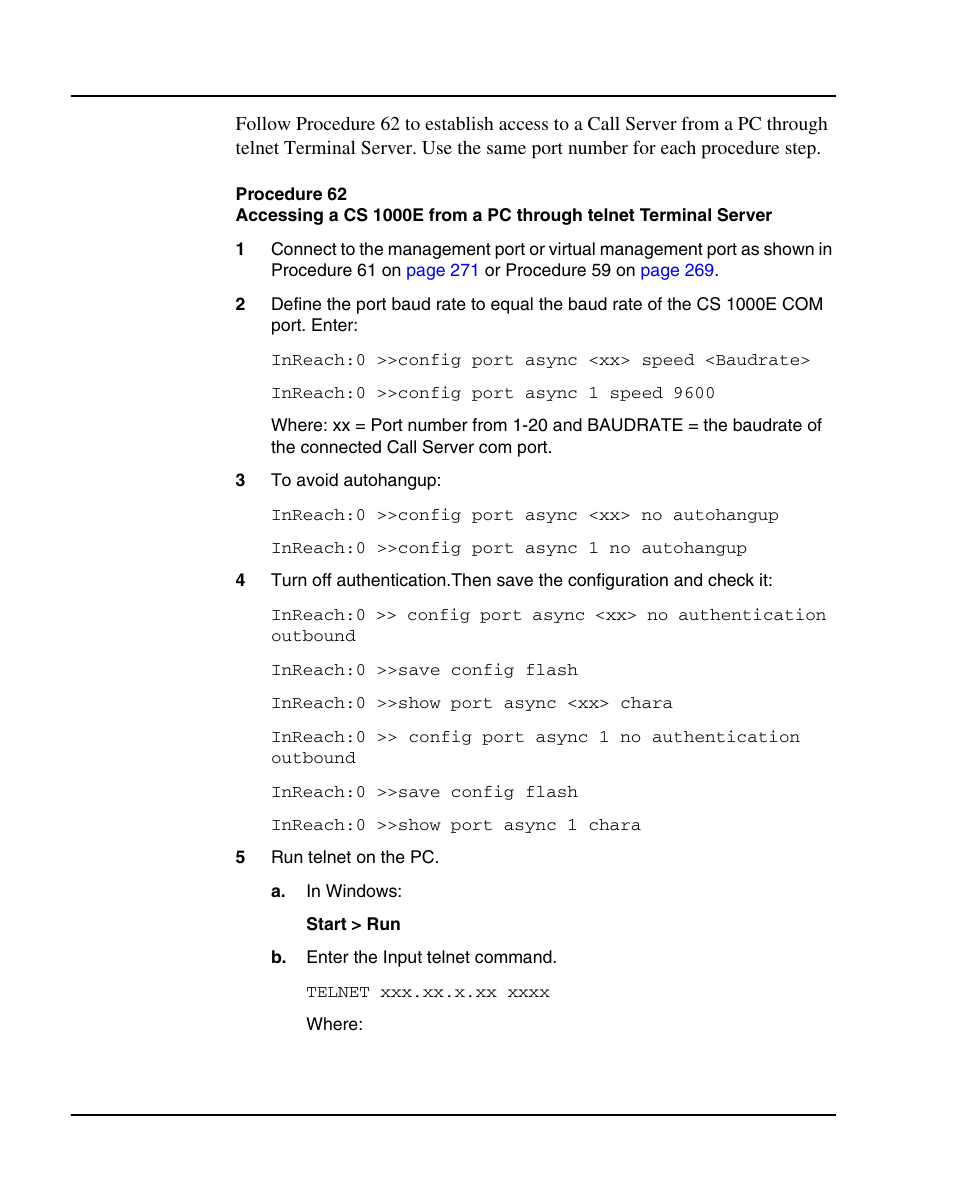 Nortel Networks 1000E User Manual | Page 272 / 468