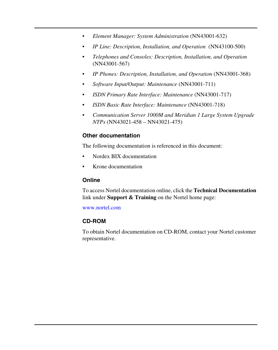 Nortel Networks 1000E User Manual | Page 29 / 468