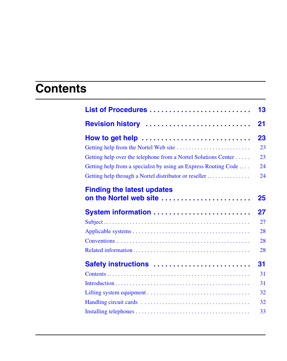 Nortel Networks 1000E User Manual | Page 3 / 468