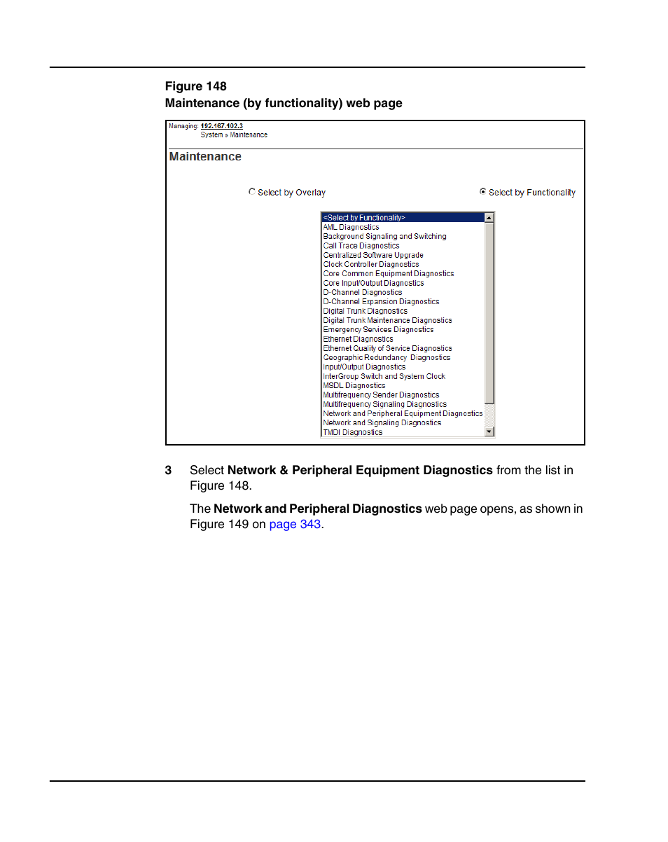 Figure 148 on | Nortel Networks 1000E User Manual | Page 342 / 468