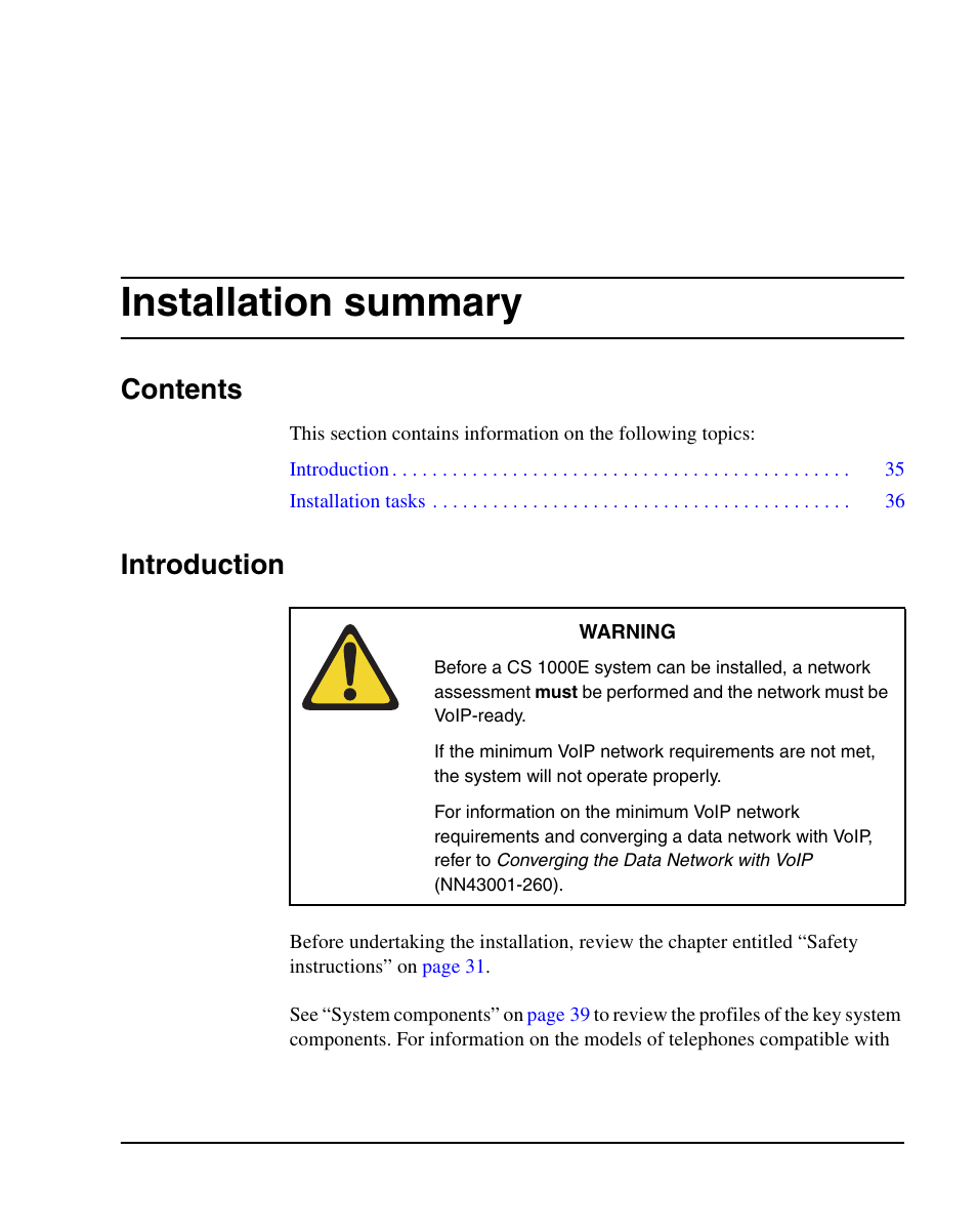 Nortel Networks 1000E User Manual | Page 35 / 468