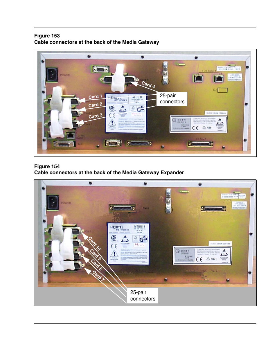 See figure 153 on, Figure 154 on | Nortel Networks 1000E User Manual | Page 357 / 468
