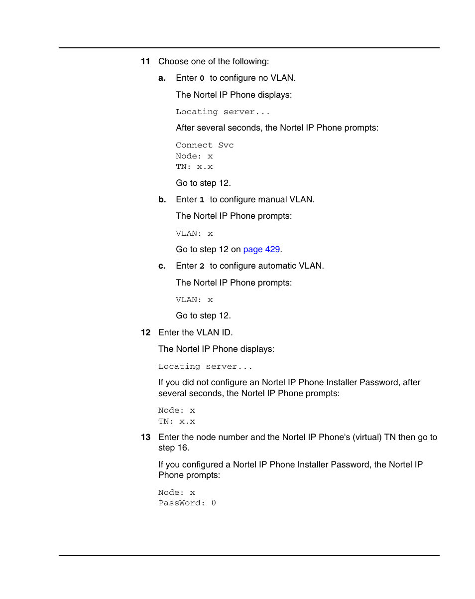 Nortel Networks 1000E User Manual | Page 429 / 468