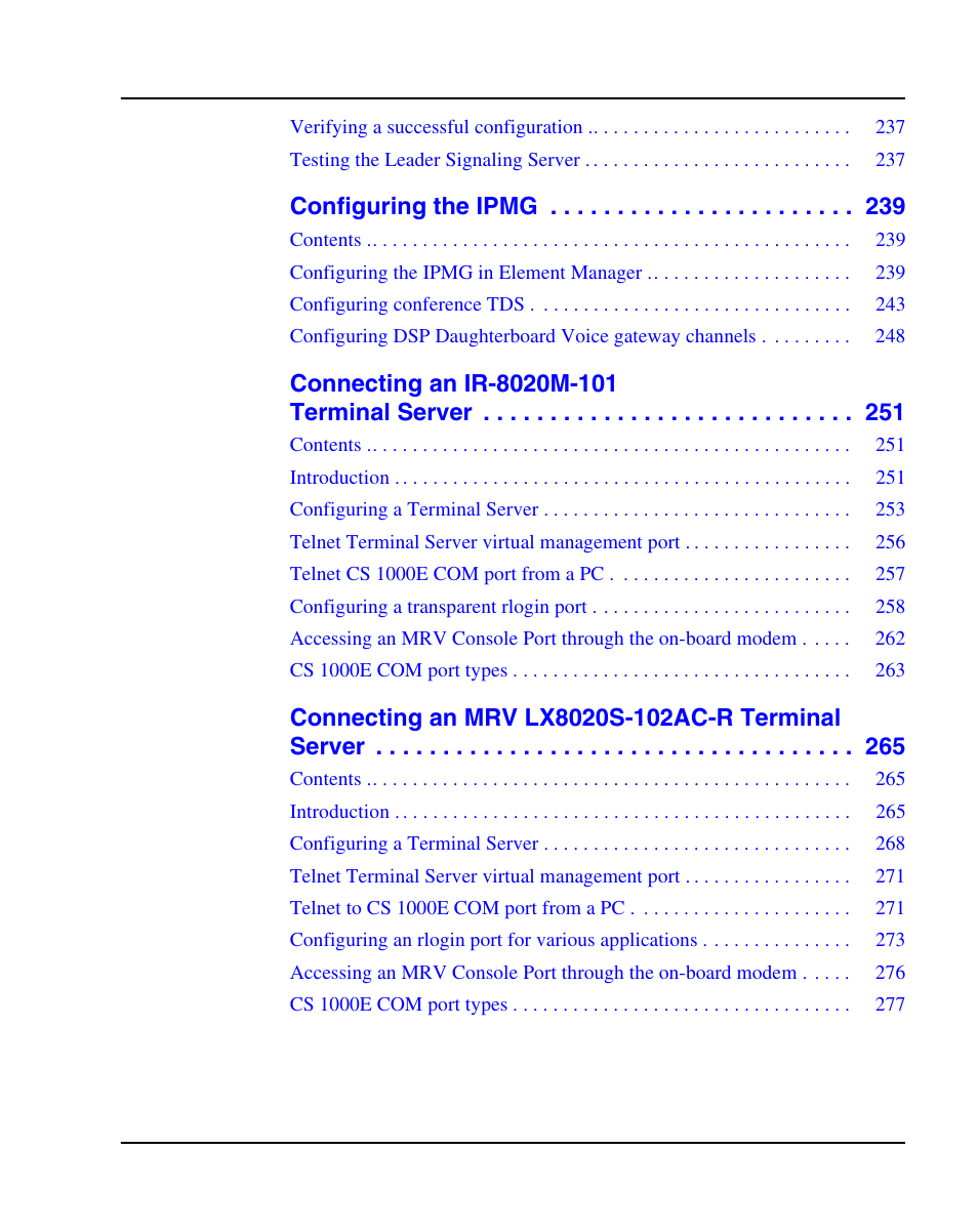 Configuring the ipmg | Nortel Networks 1000E User Manual | Page 7 / 468