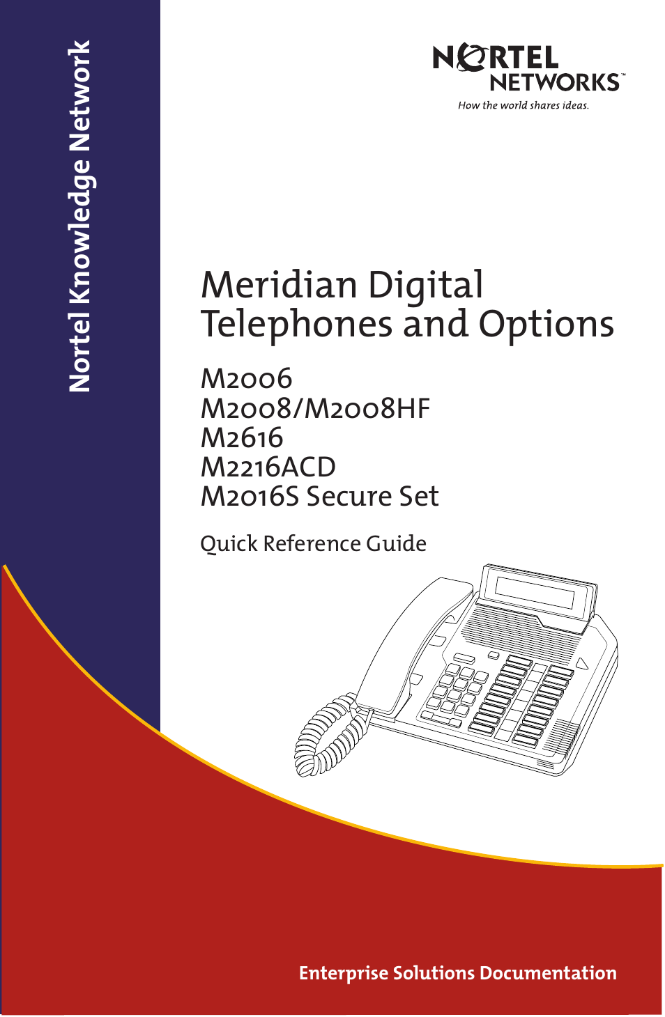 Nortel Networks M2216ACD User Manual | 24 pages