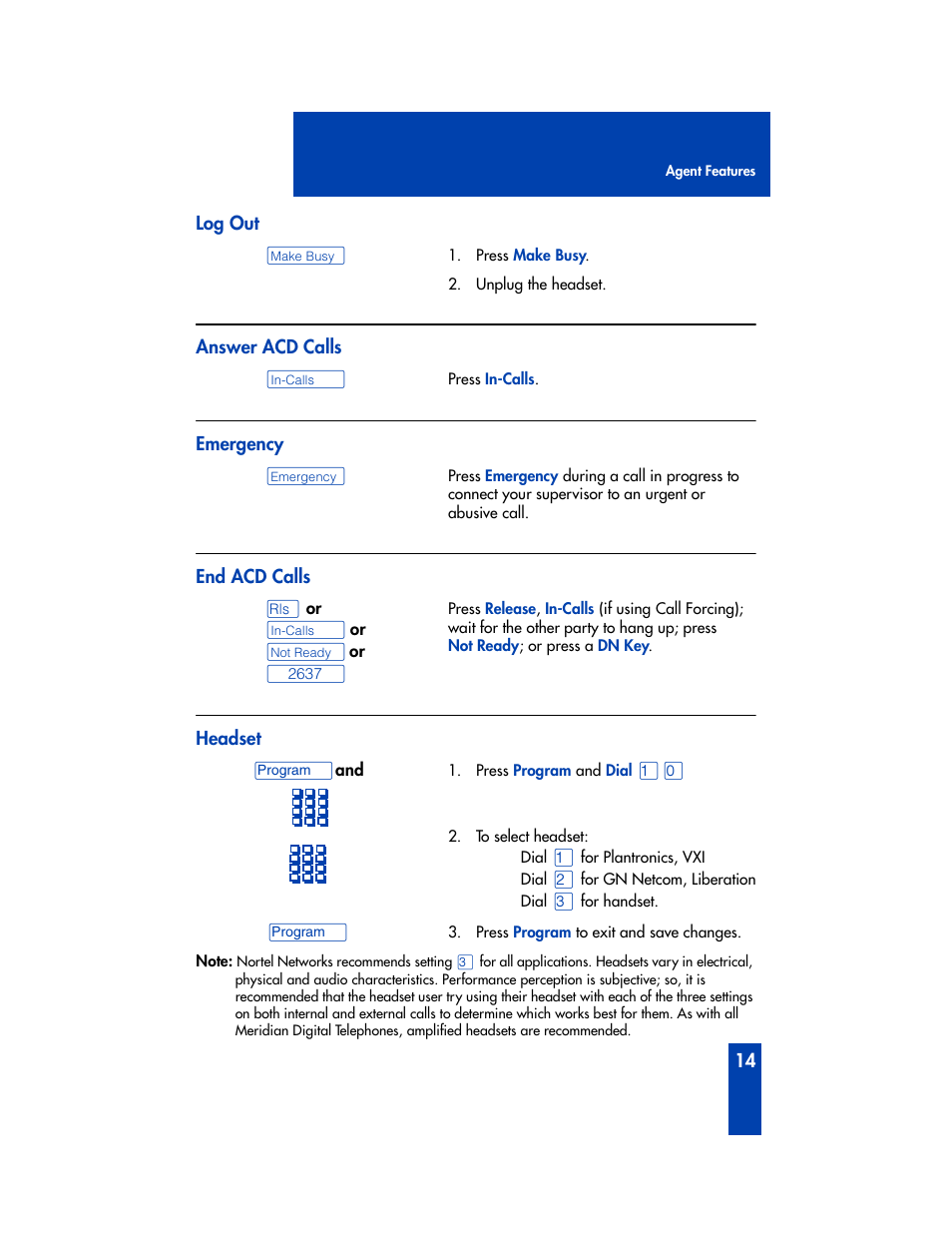 Nortel Networks M2216ACD User Manual | Page 15 / 24