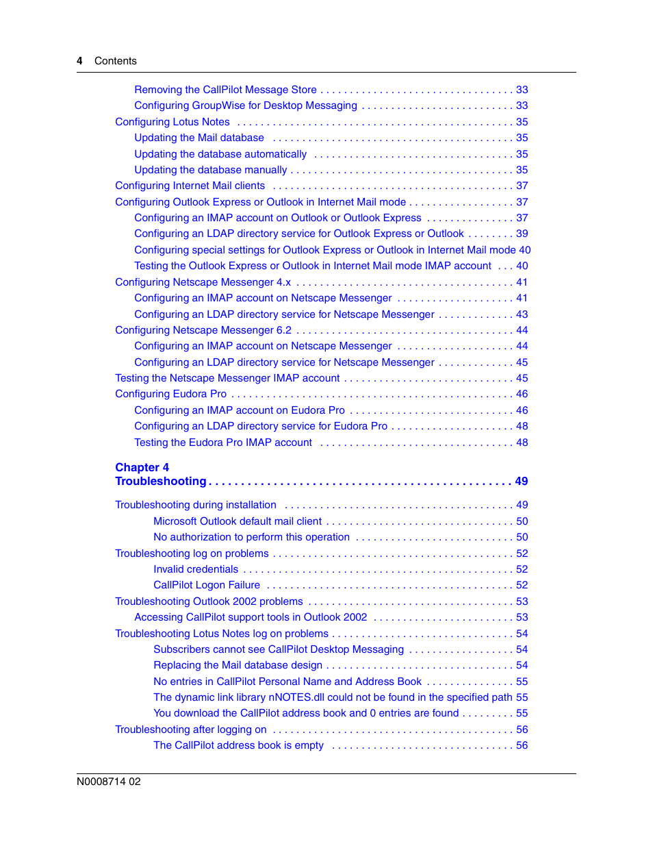 Nortel Networks CallPilot 100 User Manual | Page 4 / 68