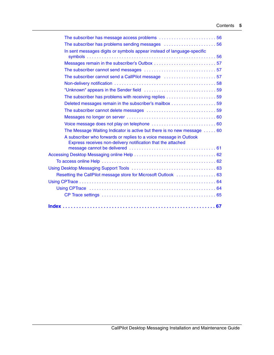 Nortel Networks CallPilot 100 User Manual | Page 5 / 68