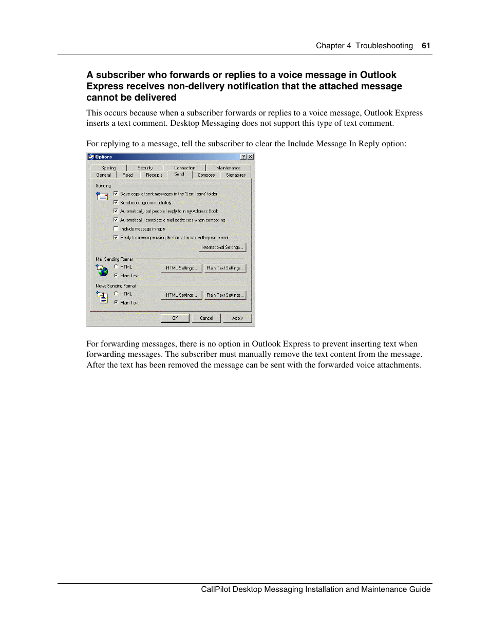 Nortel Networks CallPilot 100 User Manual | Page 61 / 68