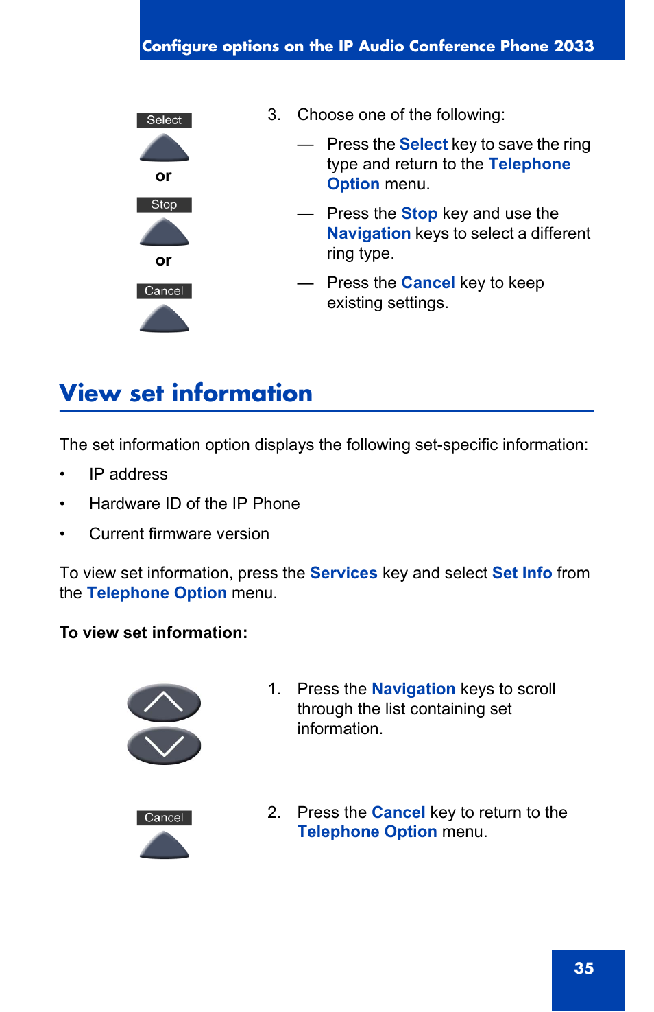 View set information | Nortel Networks NN-10300-014 User Manual | Page 35 / 90