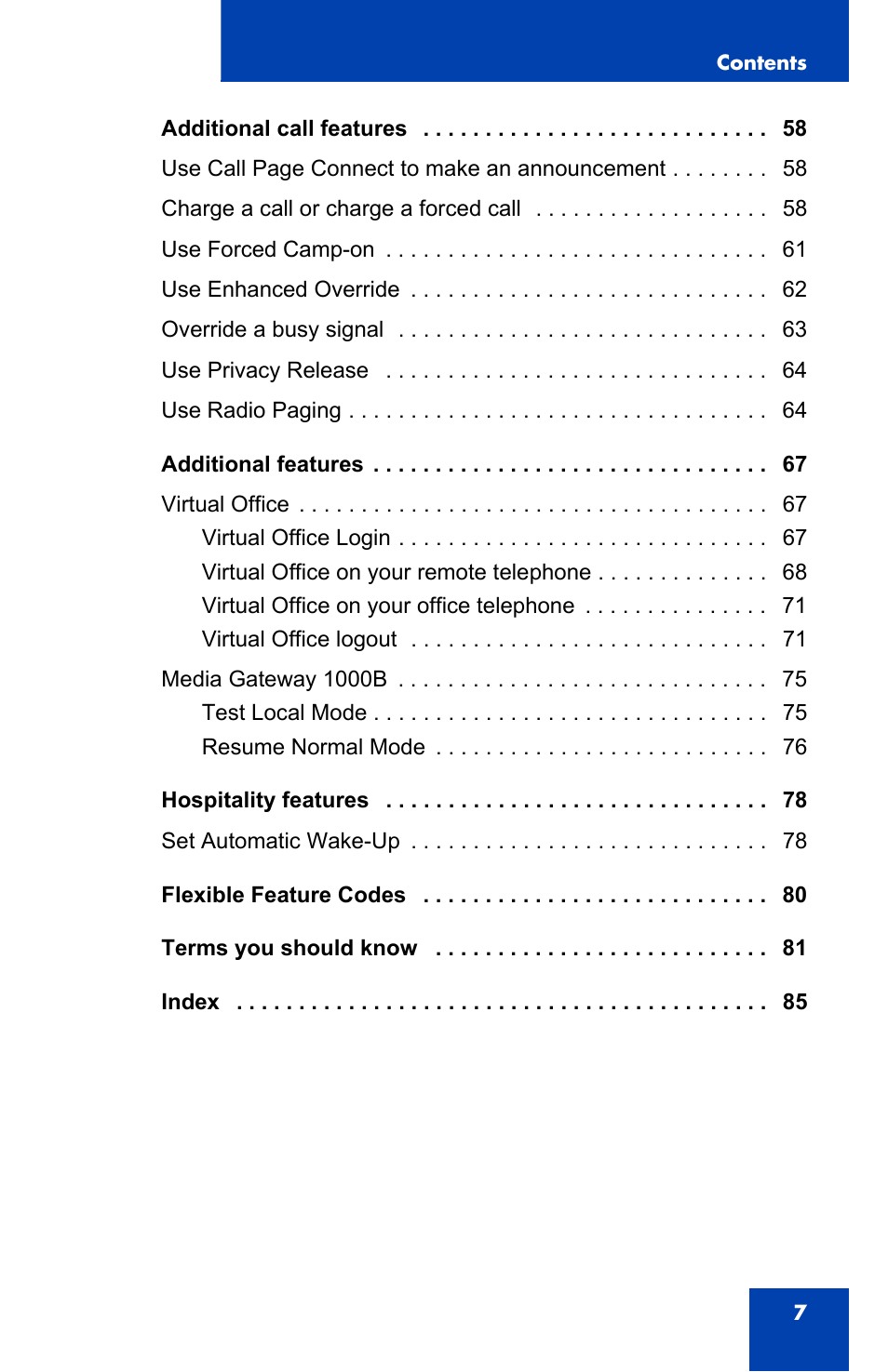Nortel Networks NN-10300-014 User Manual | Page 7 / 90