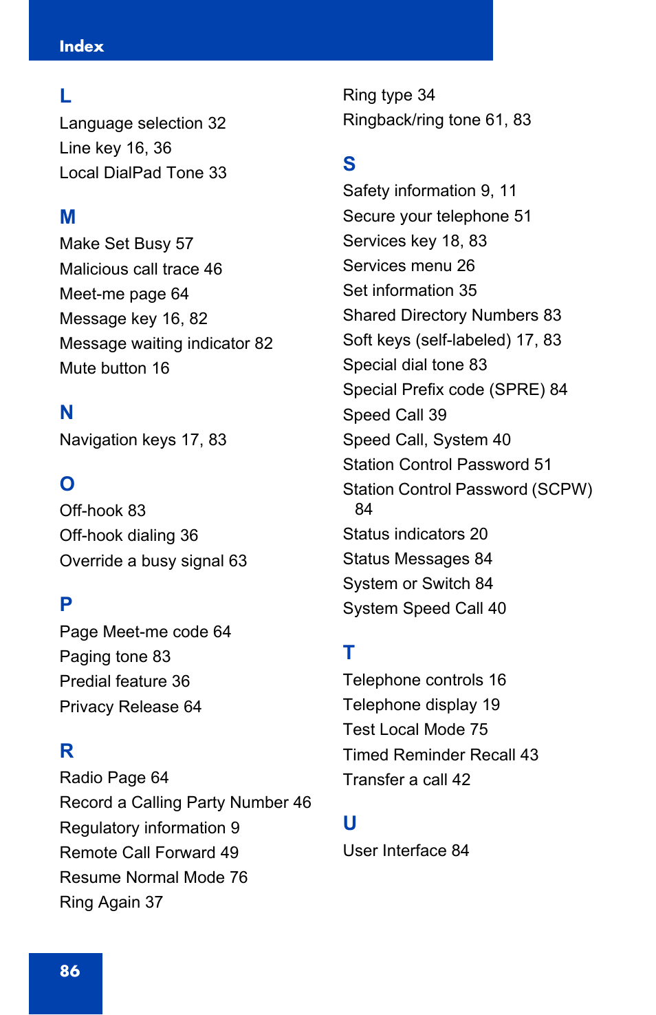 Nortel Networks NN-10300-014 User Manual | Page 86 / 90