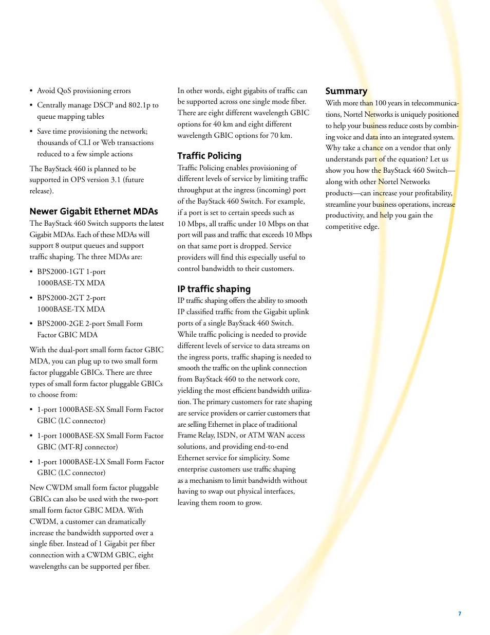 Nortel Networks 460-24T-PWR User Manual | Page 7 / 11