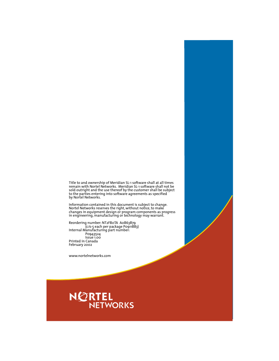 Nortel Networks SL-100 User Manual | Page 110 / 110