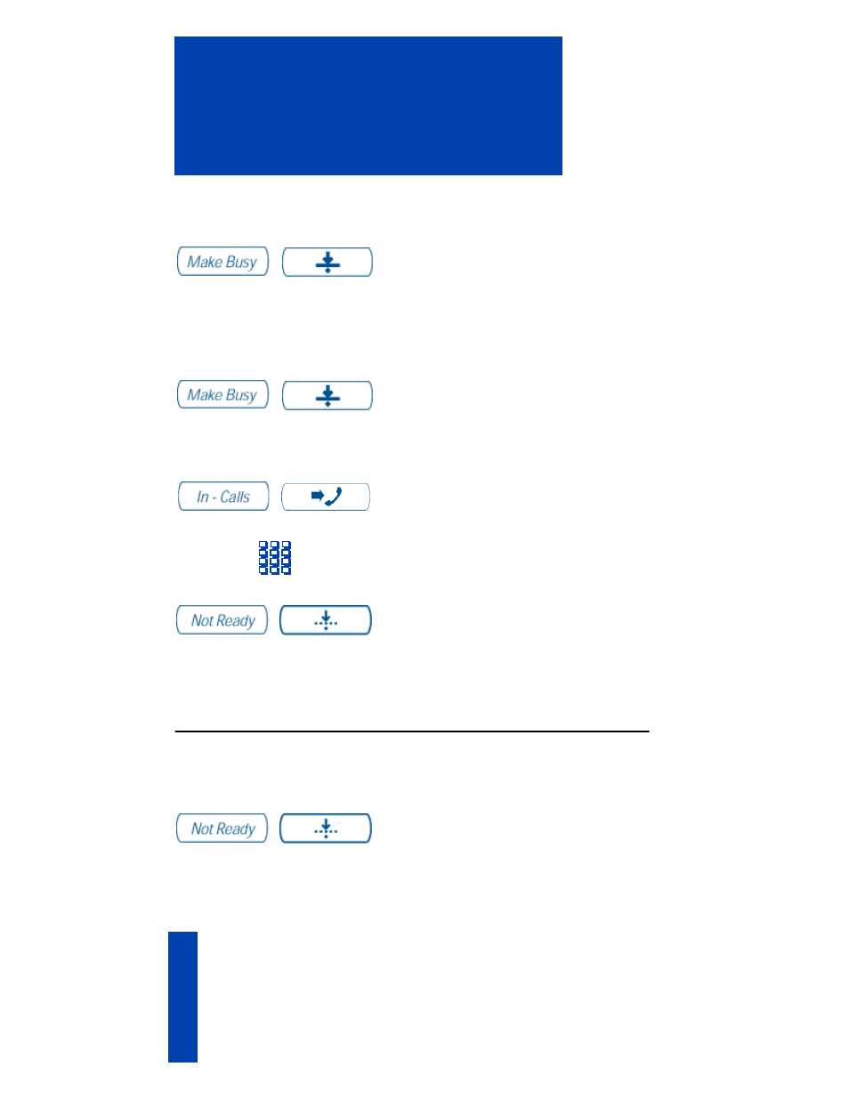 Not ready key, Not ready key 40 | Nortel Networks SL-100 User Manual | Page 40 / 110