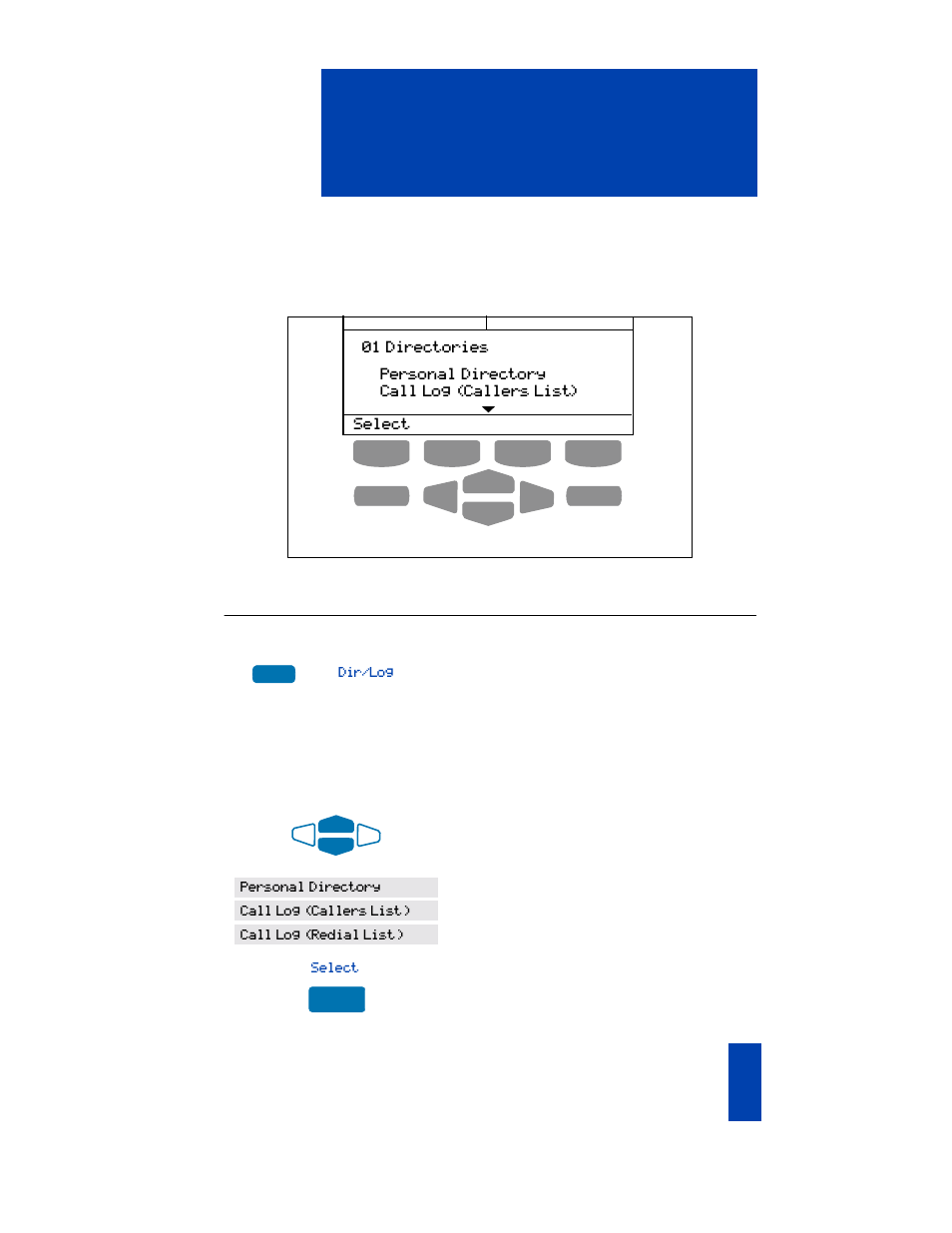 Directory display and navigation, Directory display and navigation 79 | Nortel Networks SL-100 User Manual | Page 79 / 110