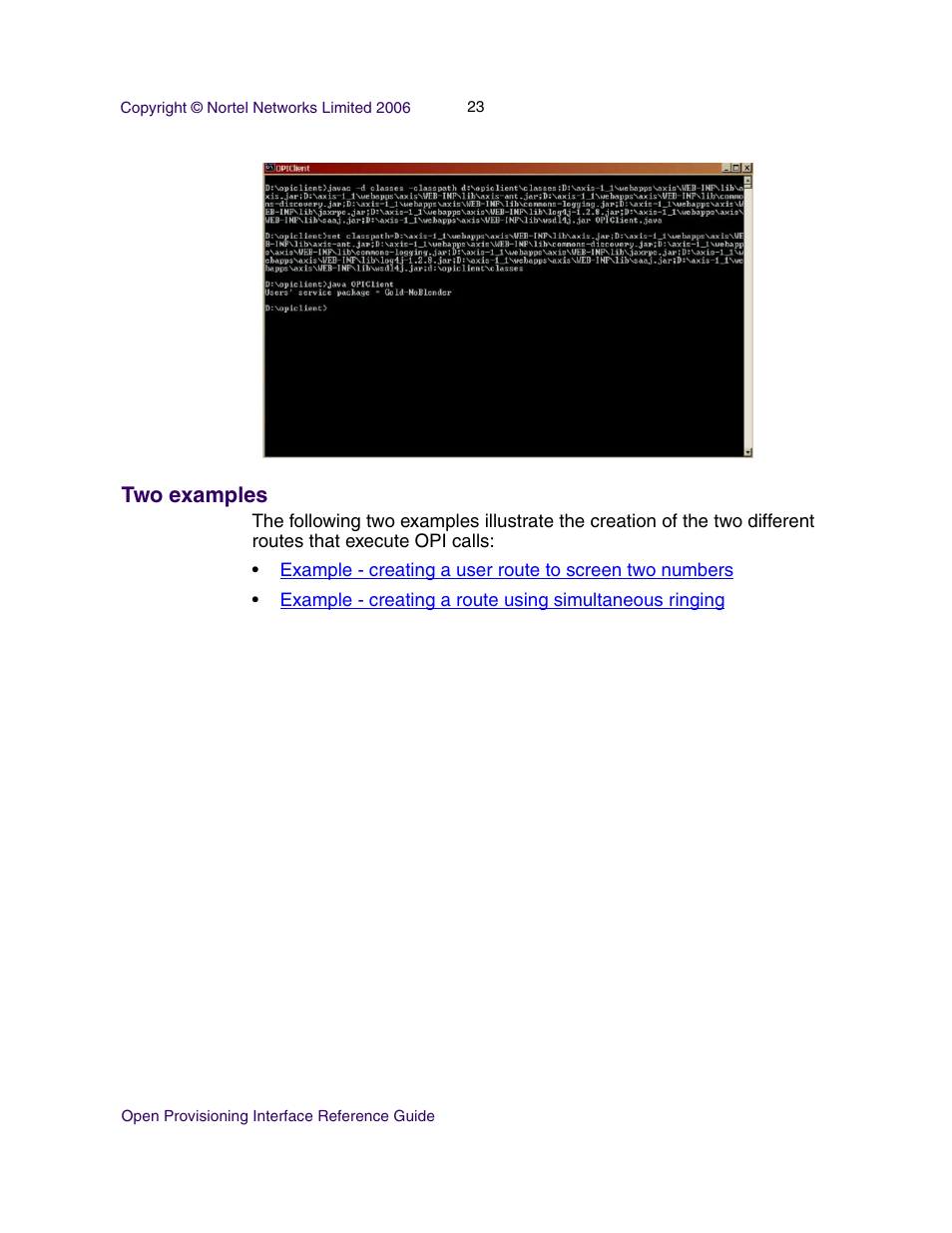 Two examples | Nortel Networks NN42020-123 User Manual | Page 23 / 58