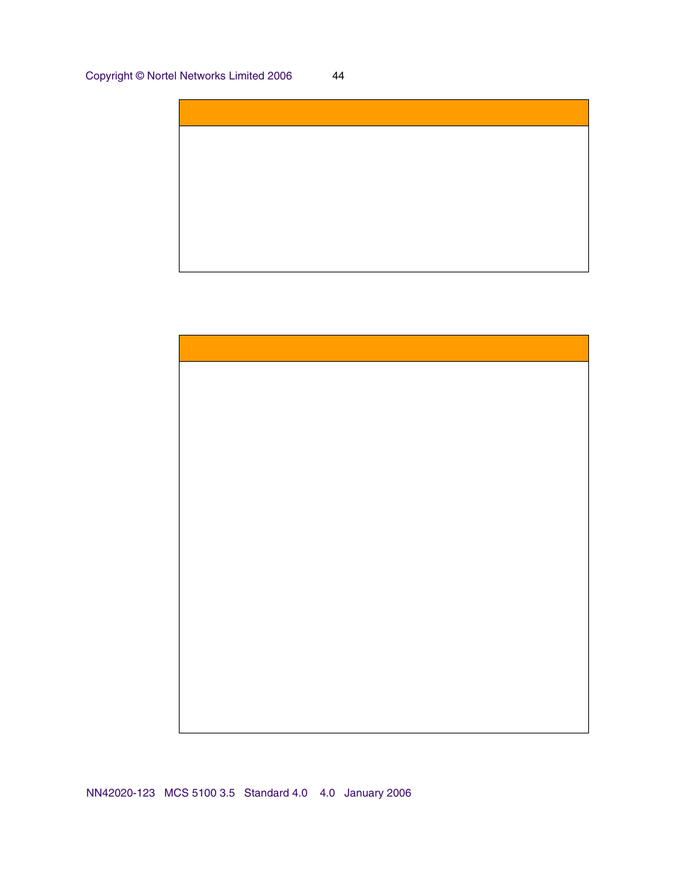 Domaincosmgrimpl error messages (011000) | Nortel Networks NN42020-123 User Manual | Page 44 / 58