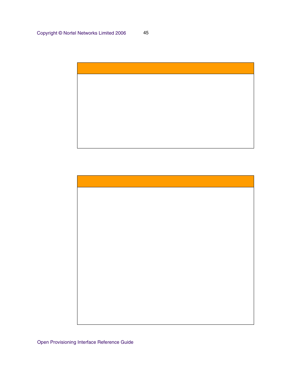 Domainprofilemgrimpl error messages (012000), Timezonemgrimpl error messages (030000) | Nortel Networks NN42020-123 User Manual | Page 45 / 58