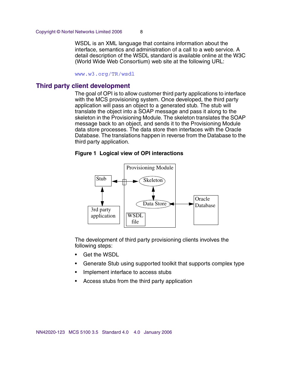 Third party client development | Nortel Networks NN42020-123 User Manual | Page 8 / 58