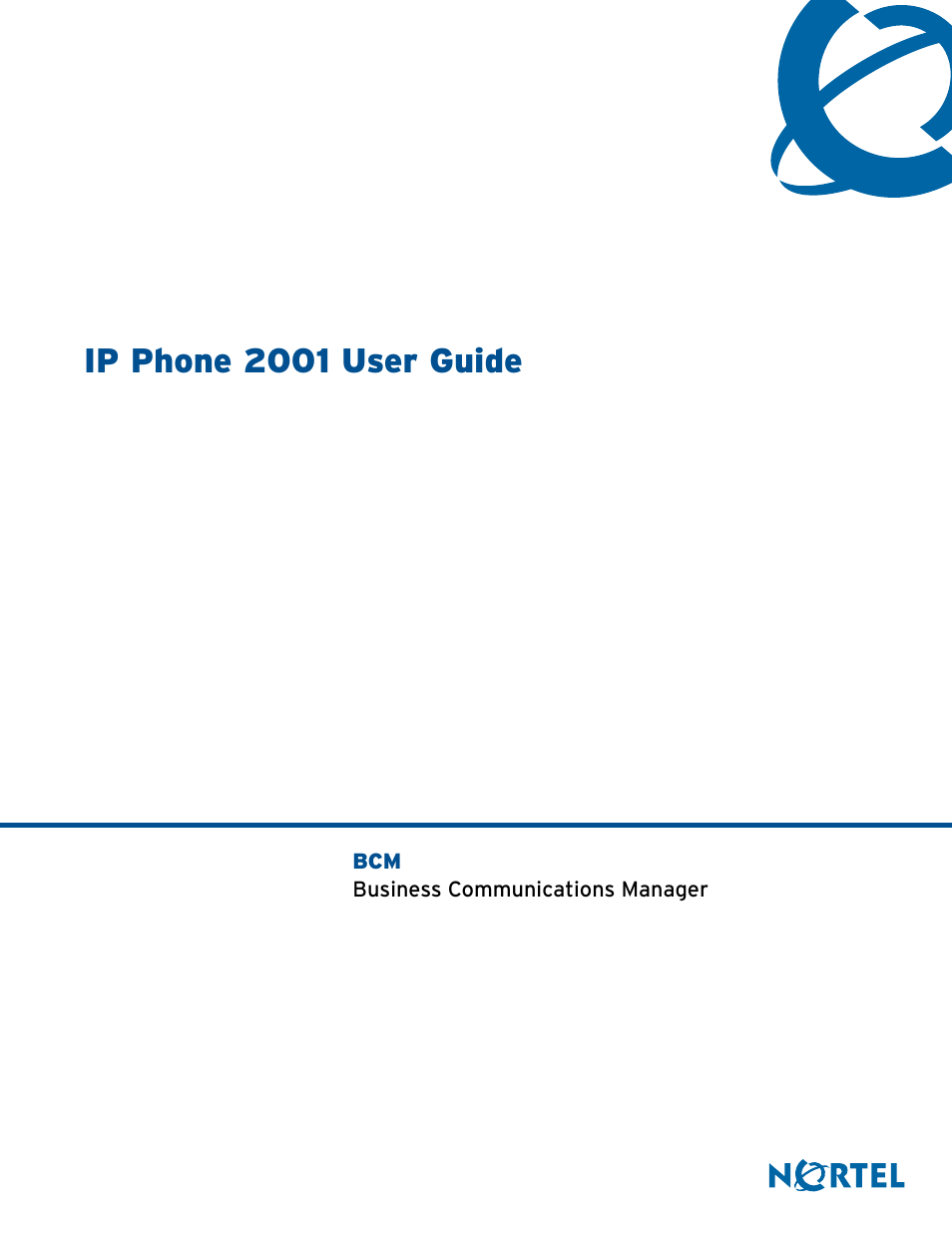 Nortel Networks 2001 User Manual | 14 pages