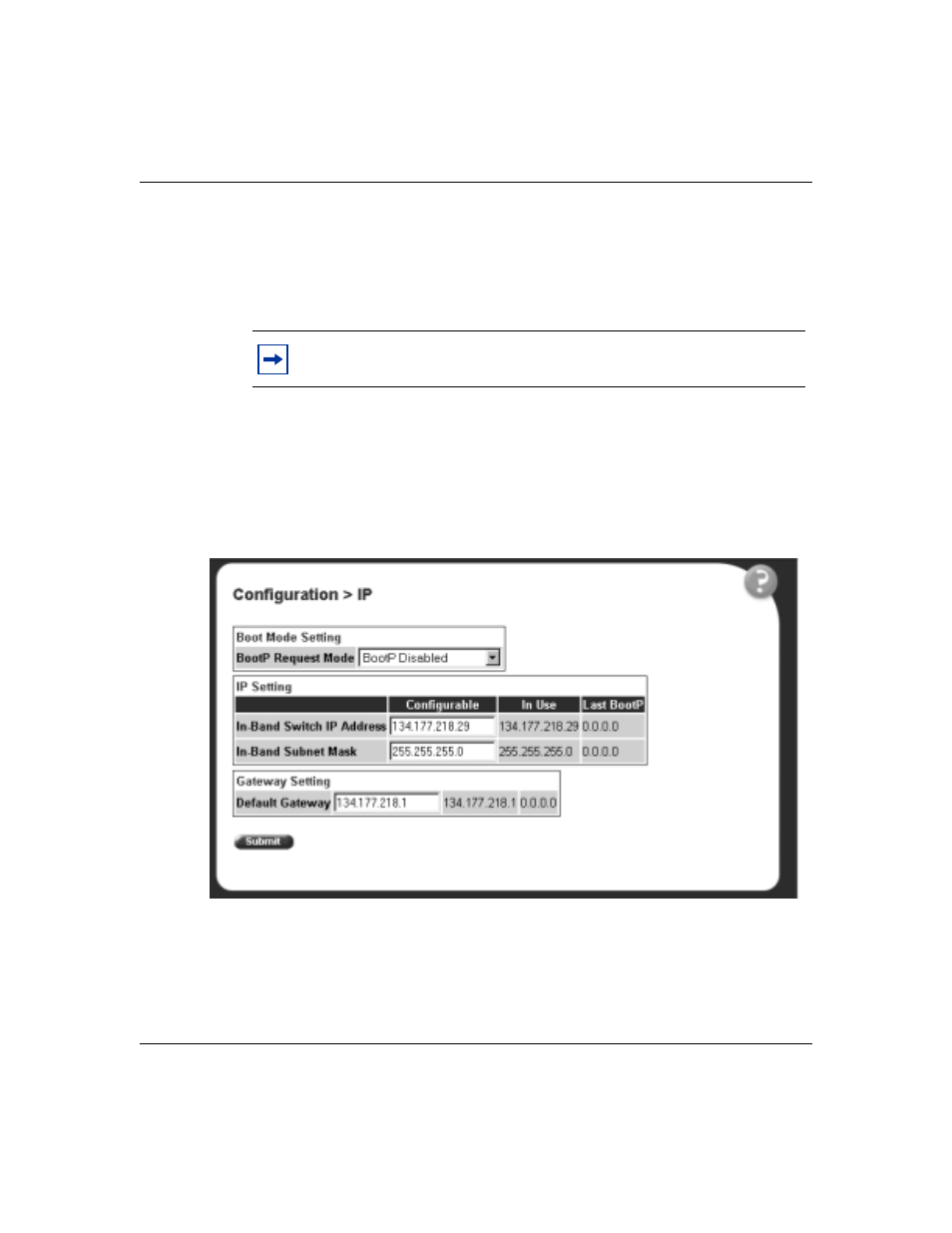 Configuring bootp, ip, and gateway settings, Figure 11 | Nortel Networks 380-24F User Manual | Page 42 / 158