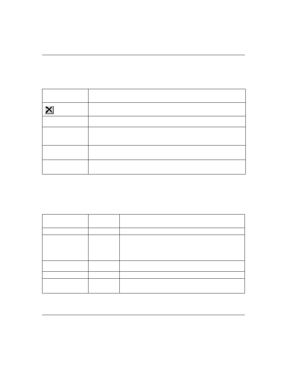 Table 16, User specification table section items, Table 17 | User specification creation section items | Nortel Networks 380-24F User Manual | Page 54 / 158