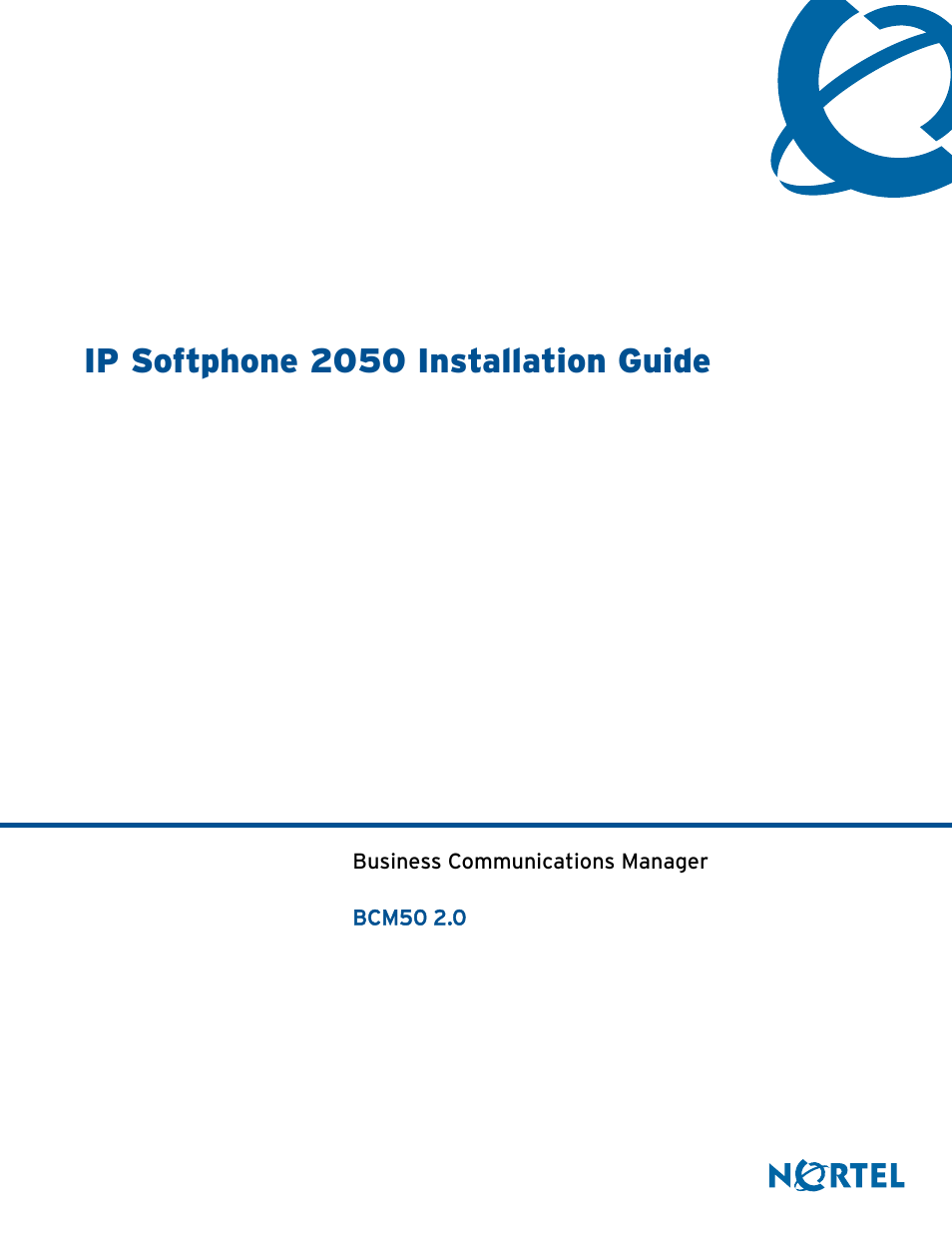 Nortel Networks BCM50 2.0 User Manual | 36 pages