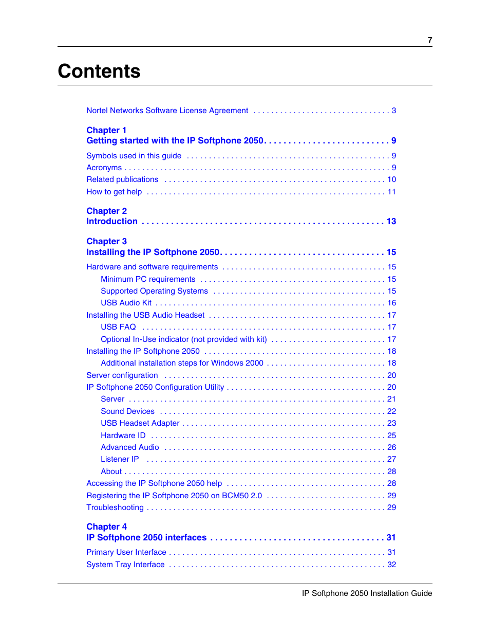 Nortel Networks BCM50 2.0 User Manual | Page 7 / 36