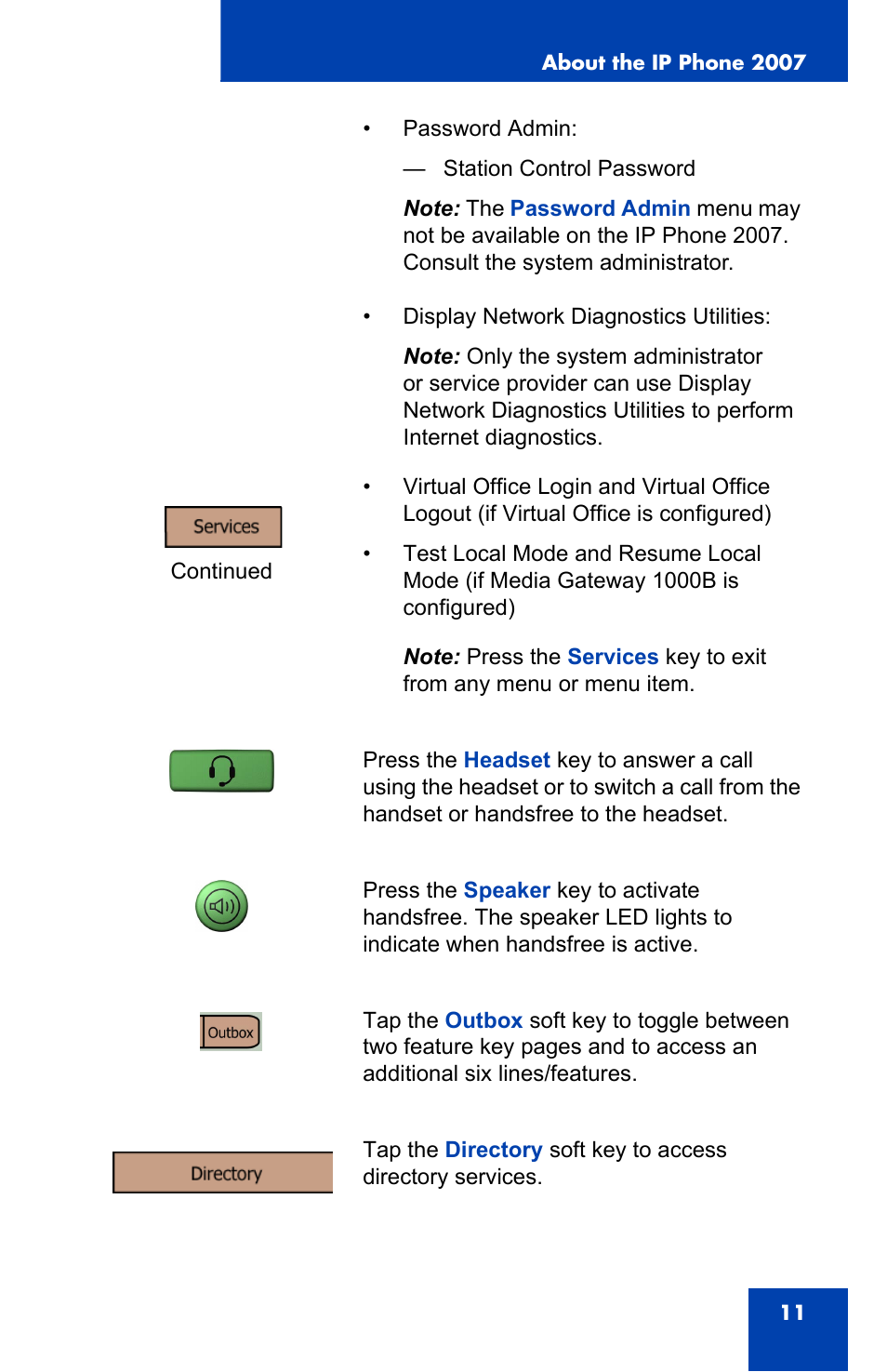 Nortel Networks 1000 User Manual | Page 11 / 54
